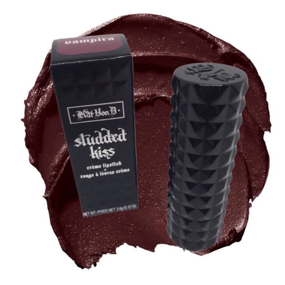 KVD STUDDED KISS CREME LIPSTICK VAMPIRA NEW GOTH Gothic grunge - Picture 1 of 7